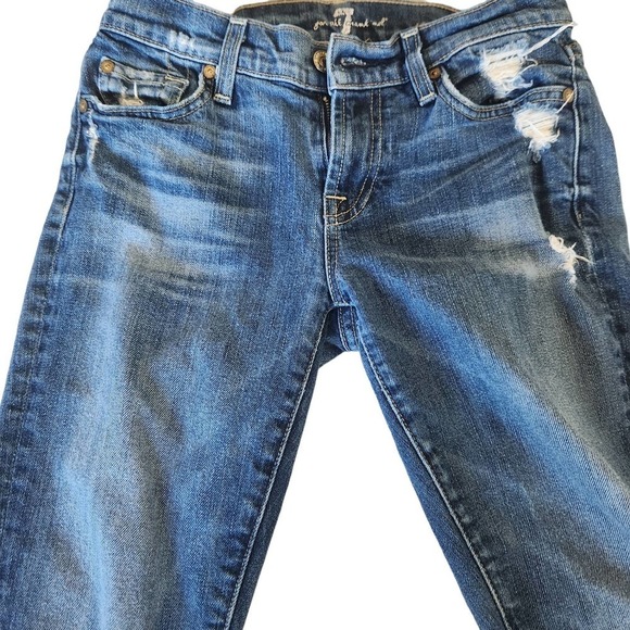 7 for Mankind‎ Roxana Distressed Jeans Size 25 - Picture 2 of 10